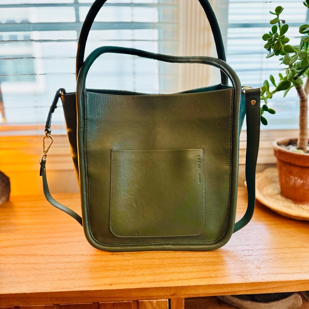 K.a.e.i.u Leather Diaper Bag